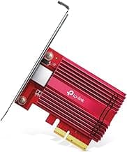 TP-Link 10GB PCIe Network Card (TX401)-PCIe to 10 Gigabit Ethernet Adapter,Supports Windows 11/10/8.1/8/7, Servers 2019/2016/2012 R2, and Linux, Including a CAT6A Cable