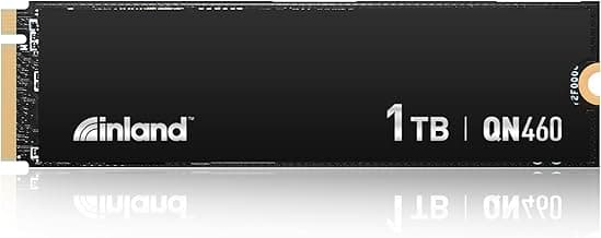 INLAND QN460 SSD 1TB Gen4 NVMe M.2 Internal Gaming Solid State Drive, Up to 6,000MB/s, Storage and Memory for Laptop & PC Desktop