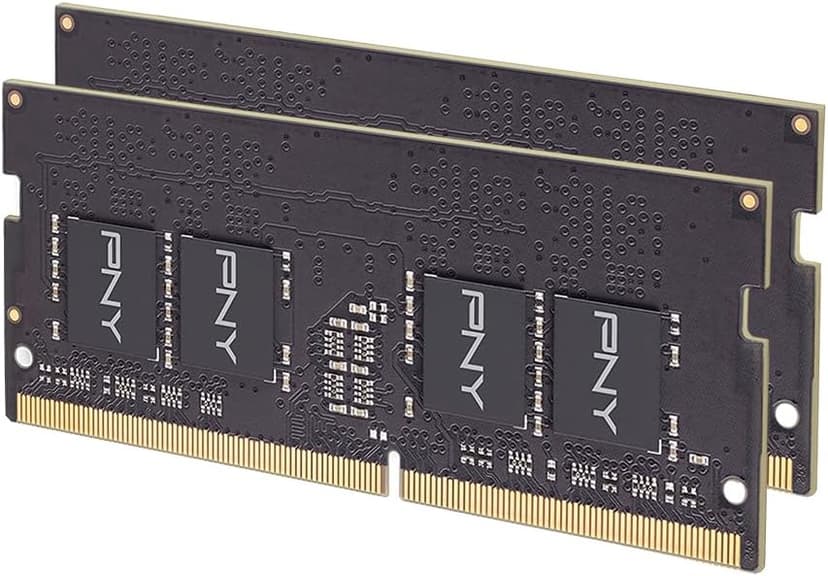 PNY Performance 16GB (2x8GB) DDR4 DRAM 3200MHz (PC4-25600) CL22 (Compatible with 2933MHz, 2666MHz, 2400MHz or 2133MHz) 1.2V Notebook/Laptop (SODIMM) Computer Memory Kit – MN16GK2D43200-TB