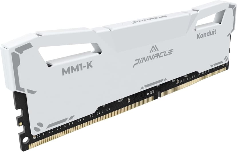 Timetec Pinnacle Konduit 16GB KIT(2x8GB) DDR4 3200MHz PC4-25600 CL16-18-18-38 XMP2.0 Overclocking 1.35V Compatible for AMD and Intel Desktop Gaming PC Memory Module RAM - White