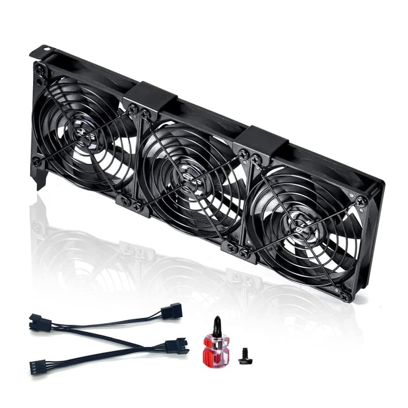 ‌SCCCF Graphics Card Cooler with Dual 90mm & 92mm PWM Fans - PCI Slot Mountable VGA/GPU Cooling System, High Airflow Quiet Cooling