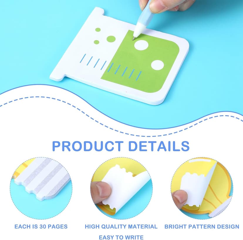 18 Pack Funny Science Sticky Notes, Cute Chemistry Note Pad Essentials Teacher Student Gifts Stationary Sticky Notepad Self Stick Memo Novelty Laboratory Notes for Lab School Supplies