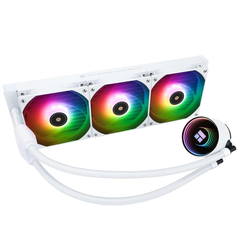 Thermalright Frozen Notte 360 White ARGB V2 Water Cooling CPU Cooler, 360 Specification CPU Liquid Cooler,3 PWM Fans, S-FDB Bearings, Suitable for AMD:AM4/AM5, Intel LGA 1851/1700/115X/1200/2011