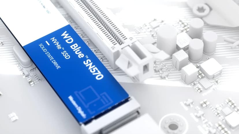 Western Digital 500GB WD Blue SN570 NVMe Internal Solid State Drive SSD - Gen3 x4 PCIe 8Gb/s, M.2 2280, Up to 3,500 MB/s - WDS500G3B0C
