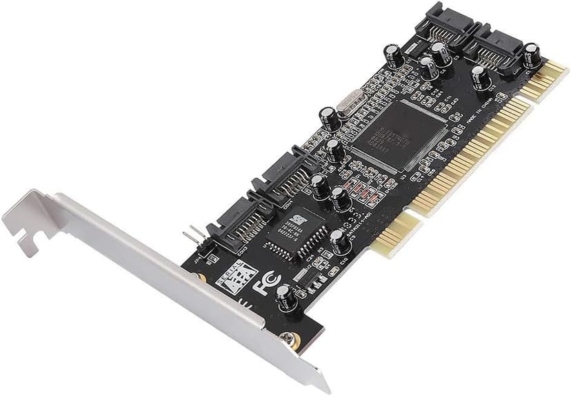 EBTOOLS PCI to 4 Port SATA RAID Card, 1.5Gbps Sil3114 Computer Internal Chipset RAID Controller Card, Support for 98SE/Me/2000/XP/NT 64 bit/Vista/Linux/Netware OS