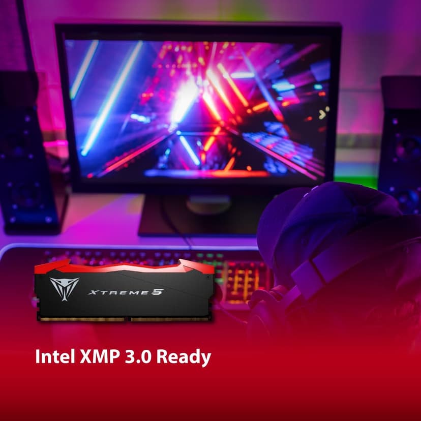 Patriot Memory Viper Xtreme 5 DDR5 RAM 32GB (2X16GB) 7600MT/s CL36 1.45v UDIMM Desktop Gaming Memory Kit Compatible with Intel XMP - PVX532G76C36K