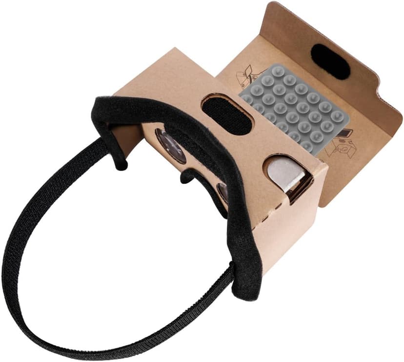 Google Cardboard,Topmaxions 3D VR Virtual Reality DIY VR Headset for 3D Movies and Games Compatible with Android & Apple Up to 6 Inch Easy Setup Machine