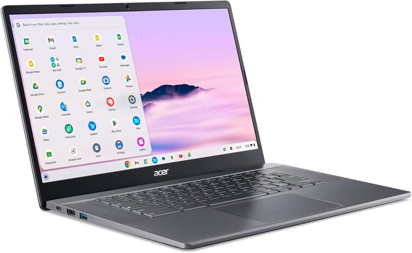 acer Chromebook Plus 515 Laptop with Google AI – 15.6" Full HD 1920 x 1080 IPS Touch Display | Intel Core i3-1305U | 8GB LPDDR5X | 256GB SSD | Wi-Fi 6E | FHD Camera | Chrome OS | CB515-2HT-33M4