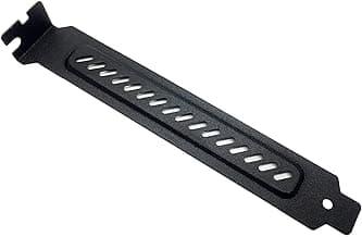 upHere Hard Steel Dust Filter Blanking Plate PCI Slot Cover 10 Pcs Black