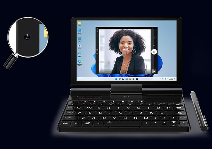 GPD Pocket 3 Mini Laptop 8" Touch Screen Aluminum Shell UMPC Win 11 Home OS Core i3-1125G4 16GB/512GB (Amber Black)
