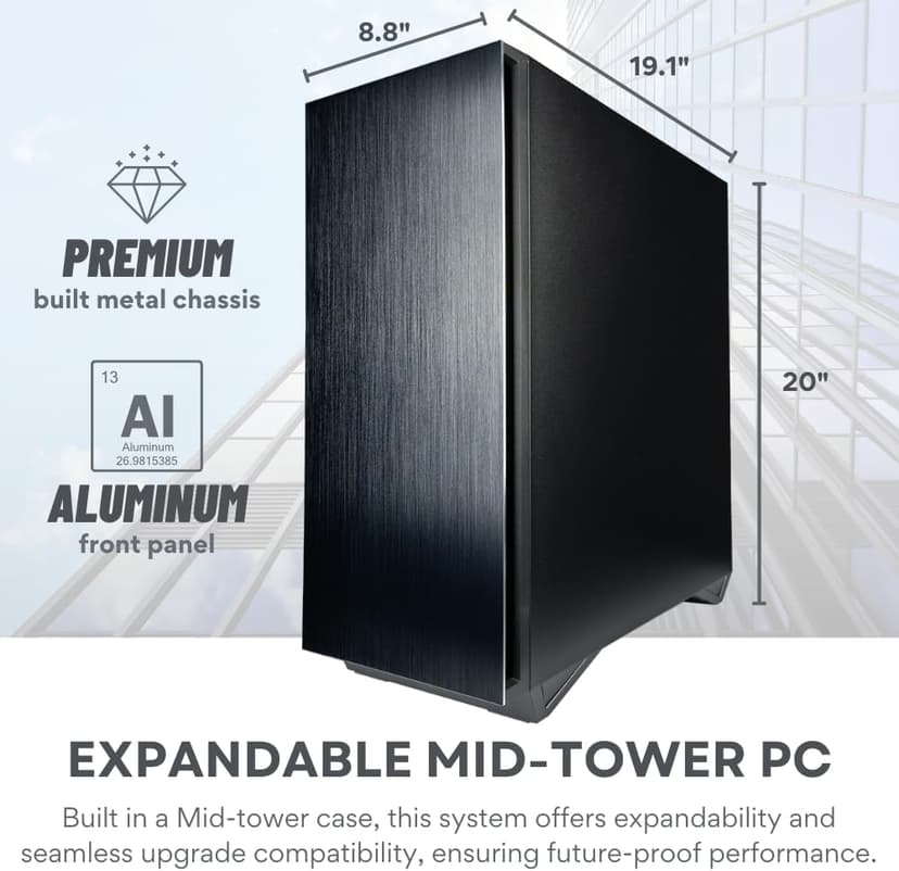 96-Core Threadripper PRO 7995WX Workstation with RTX 5090 32GB, 384GB RAM, 4TB SSD+3TB HDD, W11P (High Performance Computer for Gen AI, AR, ML, CAD, Deep Learning, 3D Modeling & Rendering) Desktop PC