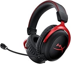 HyperX Cloud II Wireless - Gaming Headset for PC, PS4, Switch, Long Lasting Battery Up to 30 Hours, 7.1 Surround Sound, Memory Foam, Detachable Noise Cancelling Microphone w/Mic Monitoring (Renewed)