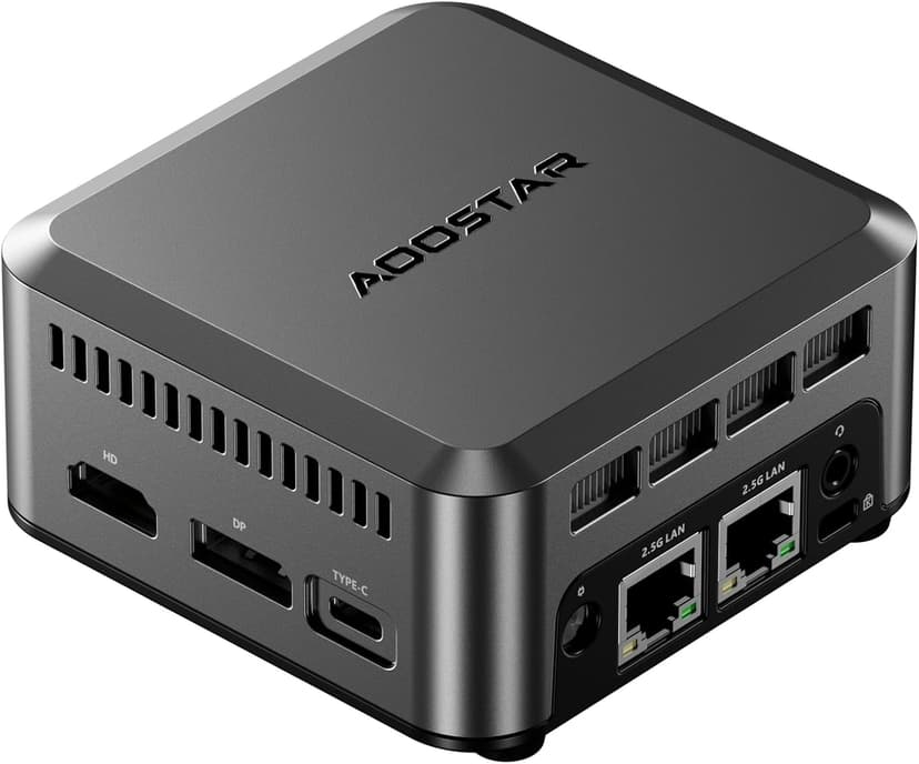 N1 PRO Intel N150(Upgraded N100) 12GB LPDDR5 RAM 256GB M.2 2242 SSD with 2 x 2.5GbE i226-V Chip, Mini Desktop Computers W11 PRO, 4K Triple Display/Full-Featured USB-C/for Home Office Business
