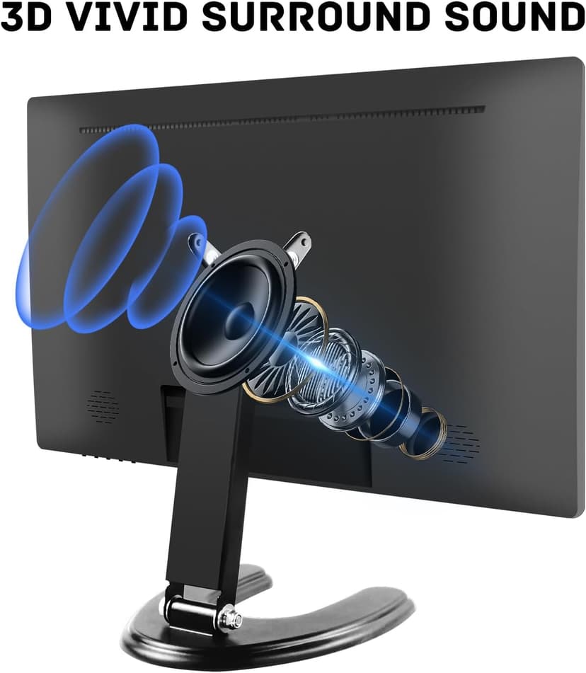 Prechen 24 Inch Touchscreen Monitor, IPS FHD 1080P Touch PC Display with HDMI & VGA & USB, 75Hz, VESA, Built-in Speakers, Computer Touch Screen for Gaming & Business