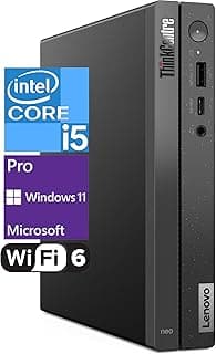 Lenovo ThinkCentre Tiny 50q Intel Octa Core i5-13420H (Beats Intel i7-1260P), 16GB RAM, 512GB NVMe, DisplayPort, HDMI, WiFi 6 + BT, RJ-45, W11P, Business Desktop