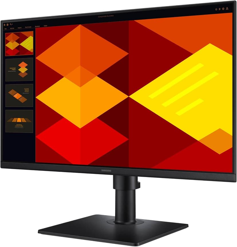 Samsung 24” (S40GD) Borderless Business Monitor with IPS Panel, 100Hz Refresh Rate, Eye Saver Mode, Ergonomic Design, Game Picture Mode, LS24D402GANXGO, 3 Yr Warranty