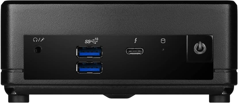 MSI Cubi 5 Mini Desktop (Intel i7-1255U, Intel Iris Xe, 8GB DDR4, 512GB PCIe SSD, Thunderbolt 4, WiFi 6E, Bluetooth 5.3, 65W PSU, 2 RJ-45, 1 Display Port, HDMI, Win 11 Pro) w/DKZ USB Port Expander