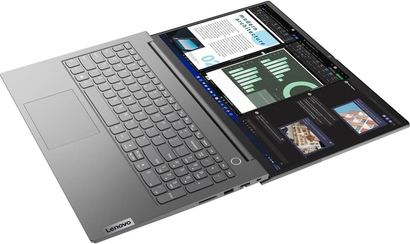 Lenovo ThinkBook 15 Gen 4 Business Laptop (15.6" FHD Anti-Glare, Intel 10-Core i7-1255U, 40GB RAM, 1TB SSD), 1080p Webcam, Fingerprint, Thunderbolt 4, Ethernet, Wi-Fi 6, Win 11 Pro w/Copilot, Grey