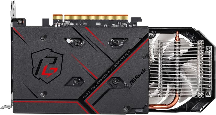 ASRock AMD Radeon RX 6500 XT Phantom Gaming D 4GB OC GDDR6 0dB Silent Cooling 18 Gbps 64-bit 7680 x 4320 Graphics Card Dual Fan HDMI DisplayPort