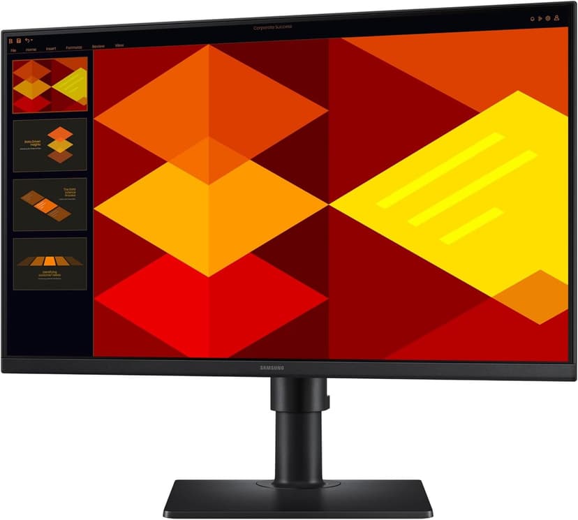 Samsung 24” (S40GD) Borderless Business Monitor with IPS Panel, 100Hz Refresh Rate, Eye Saver Mode, Ergonomic Design, Game Picture Mode, LS24D402GANXGO, 3 Yr Warranty