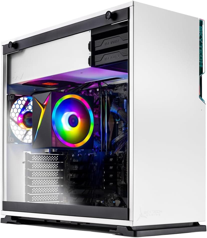 Skytech Shiva Gaming PC Desktop, Ryzen 5 8600G 4.3 GHz (5GHz Turbo), AMD AMD Radeon GB, 500GB NVMe SSD, 16GB DDR5 RAM 6000, 650W Gold PSU, Wi-Fi, Win 11