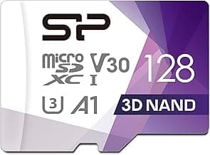Silicon Power 128GB Micro SD Card U3 SDXC Up to 100MB/s High Speed Memory Card for Cams, DJI Pocket and Drones