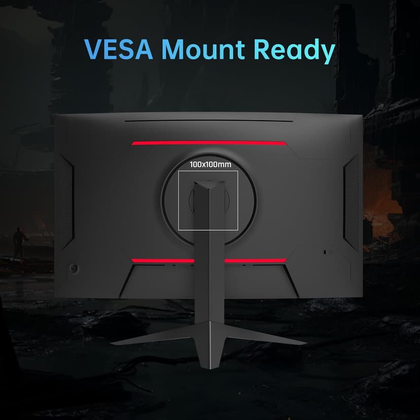 32 inch 240Hz Curved Gaming Monitor 1500R 1080P 125% sRGB 1ms, Freesync/G-sync HDR10,HDMI/DP/USB Ports VESA,Tilt Adjustable,Xbox PS5 Switch,Black