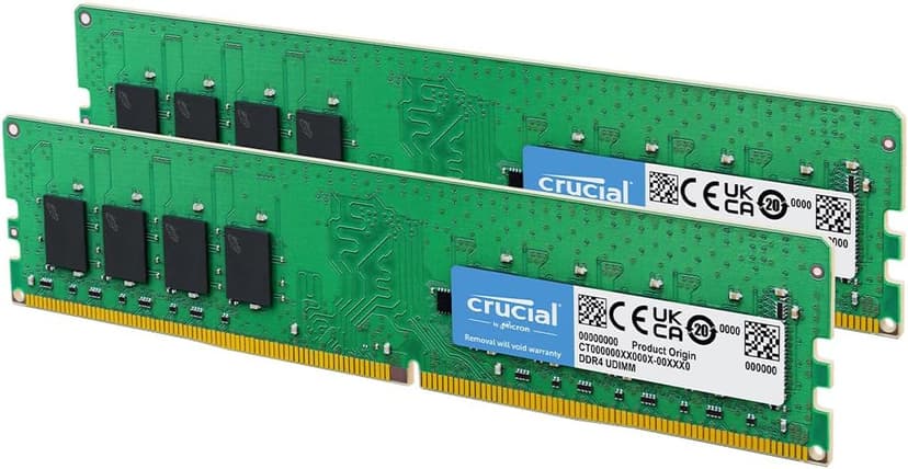 Crucial 16GB DDR4 RAM Kit (2x8GB), 2400MHz (PC4-19200) CL17 UDIMM 288-Pin Unbuffered Desktop Memory, Compatible with 13th Gen Intel Core and AMD Ryzen 7000 - CT2K8G4DFS824A