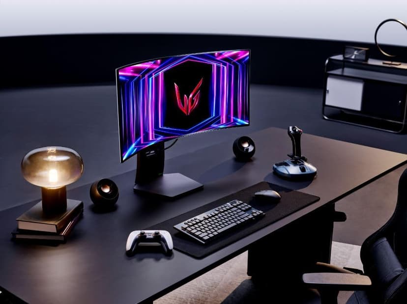 LG 34GS95QE 34-inch Ultragear OLED Curved Gaming Monitor WQHD 1440p 800R 240Hz 0.03ms AMD FreeSync Premium Pro NVIDIA G-Sync HDMI 2.1 DisplayPort Tilt/Height/Swivel Stand Black