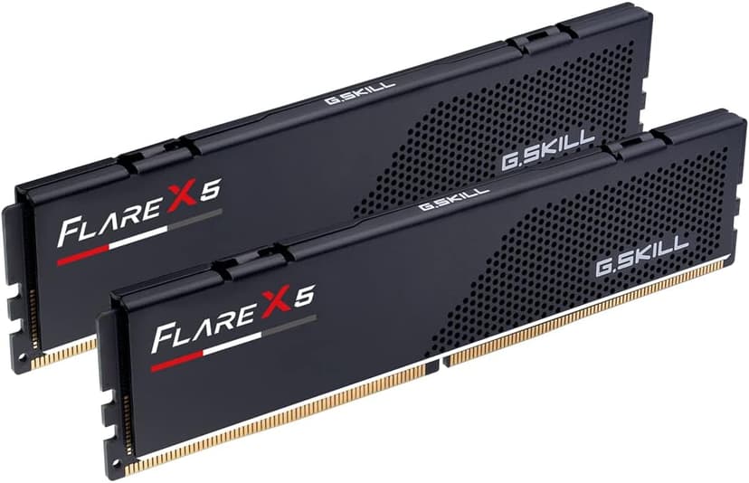 G.SKILL Flare X5 Series (AMD Expo & Intel XMP 3.0) DDR5 RAM 32GB (2x16GB) 6000MT/s CL36-36-36-96 1.35V Desktop Computer Memory UDIMM - Matte Black (F5-6000J3636F16GX2-FX5)