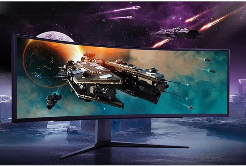 LG 49GR85DC-B 49 inch Curved Ultragear DQHD 1ms 240Hz Monitor, VESA DisplayHDR 1000 Bundle with 2 YR CPS Enhanced Protection Pack