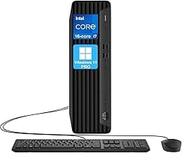 HP Elite Desk 600 G9 SFF Business Desktop Computer, 16-core Intel Core i7-13700 Processor, 64GB DDR5, 1TB SSD, 2 Display Port + 1 HDMI, WiFi, RJ-45, Wired KB& Mouse, Windows 11 Pro