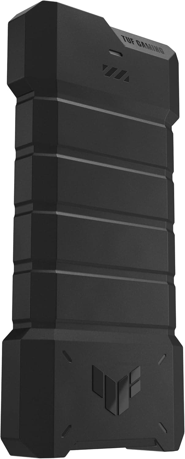 ASUS TUF Gaming A2- USB-C 3.2 Gen 2x2 Portable SSD Enclosure, Dual M.2 NVMe PCIe and SATA, MIL-STD-810H Drop Resistance, IP68 Water and dust Resistance, Aluminum Alloy Chassis and a Thermal pad