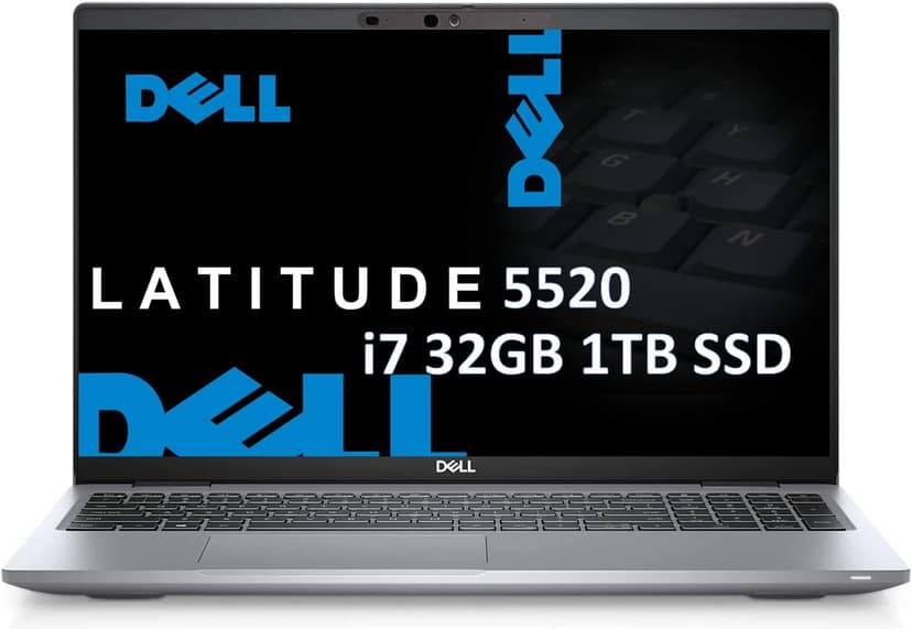 Dell Latitude 5520 5000 15.6" FHD (Intel 4-Core i7-1185G7 vPro, 32GB RAM, 1TB SSD) Business Laptop, Backlit Keyboard, Thunderbolt 4, Wi-Fi 6, Webcam, Win 11 Pro - 2023 (Renewed)