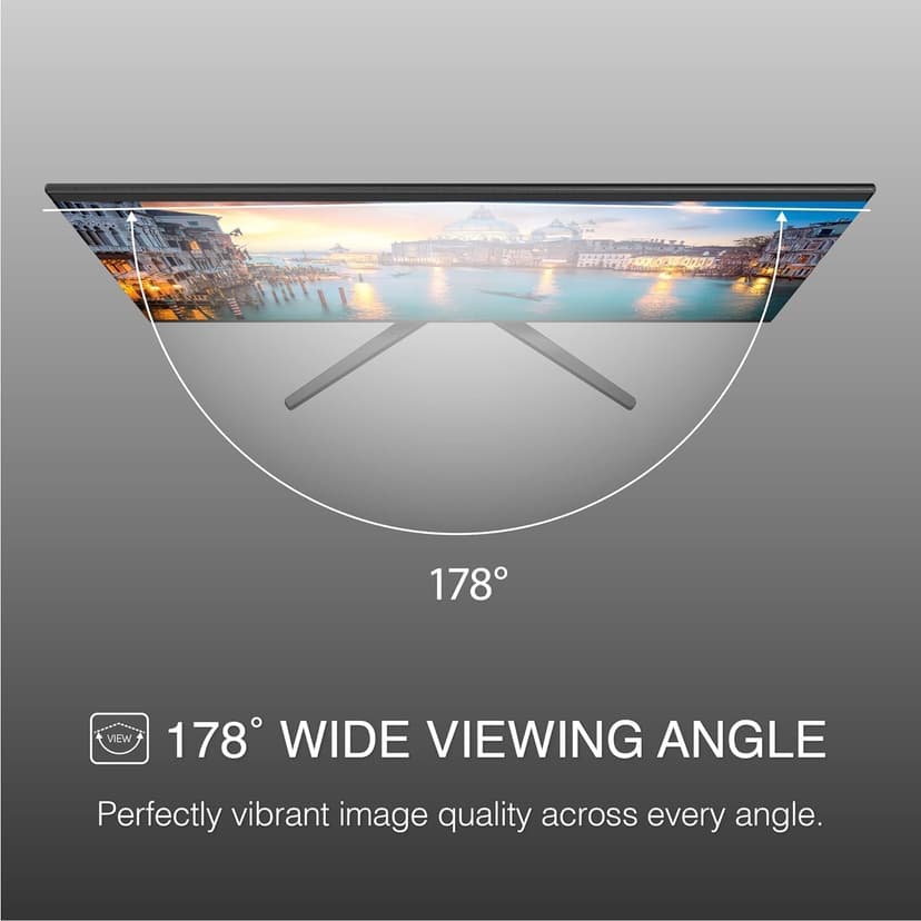 Packard Bell airFrame 21" FHD Monitor, 1920x1080, Ultrawide, VESA Mount Compatible, Tilt Adjustment, HDMI/VGA, Slim Bezel, for Home, Office, and Light Gaming