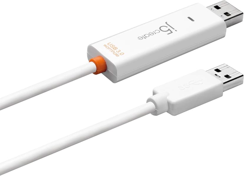 j5create JUC500 Data, Keyboard, and Mouse Sharing/Transfer USB 3.0 Cable Transfer Data Between Mac and Windows [Wormhole Switch]