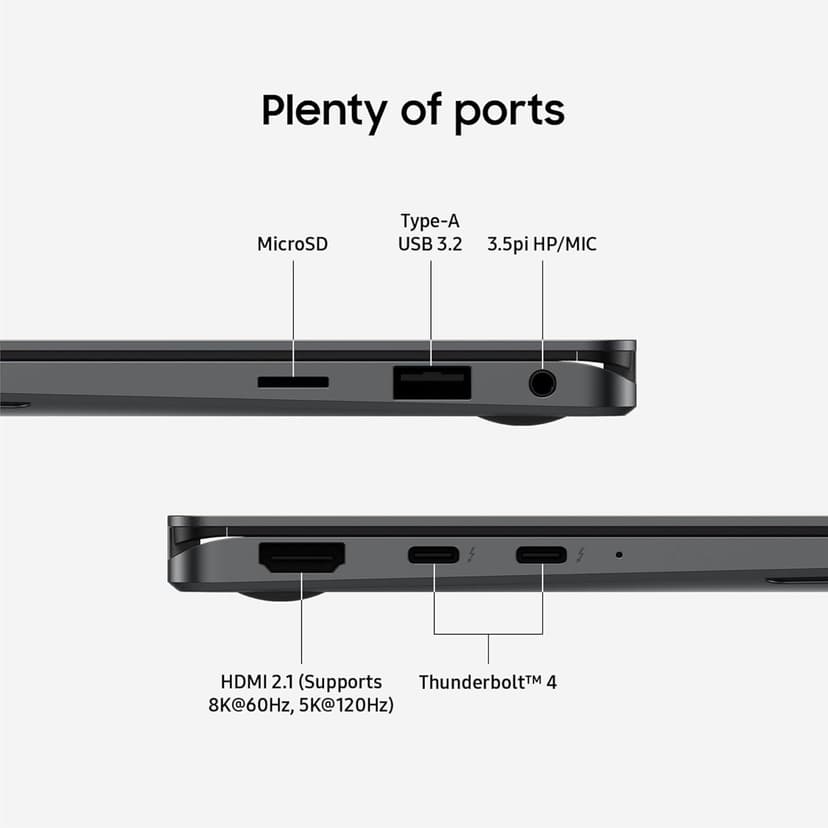 SAMSUNG 16” Galaxy Book5 Pro 360 Copilot+ PC, AI Business Laptop, Windows 11 Pro, Intel Core Ultra 7 Processor 258V, 3K AMOLED Touchscreen, 32GB / 1TB, 120HZ, 2025 Model NP964QHA-KG2US, Gray