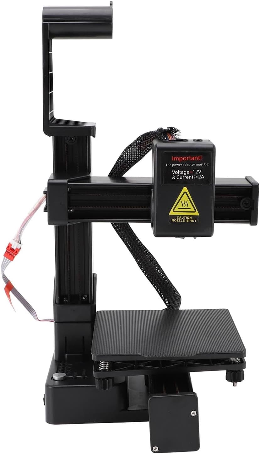 FOSA Small Entry Level Portable 3D Printer, 100x100x100mm Print Compact FDM 3D Printer with Removable Build Plate, Supports 1.75mm PLA TPU Filament for Beginners (US Plug)