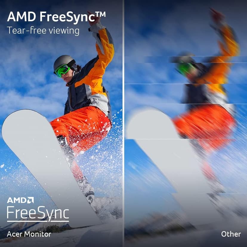 acer Nitro 24.5 Inch Full HD 1920 x 1080 Gaming Monitor | AMD FreeSync | 180Hz Refresh | 1ms (VRB) | 99% sRGB | HDR 10 Support | One Display Port 1.2 & Two HDMI 2.0 | KG251Q P3biip