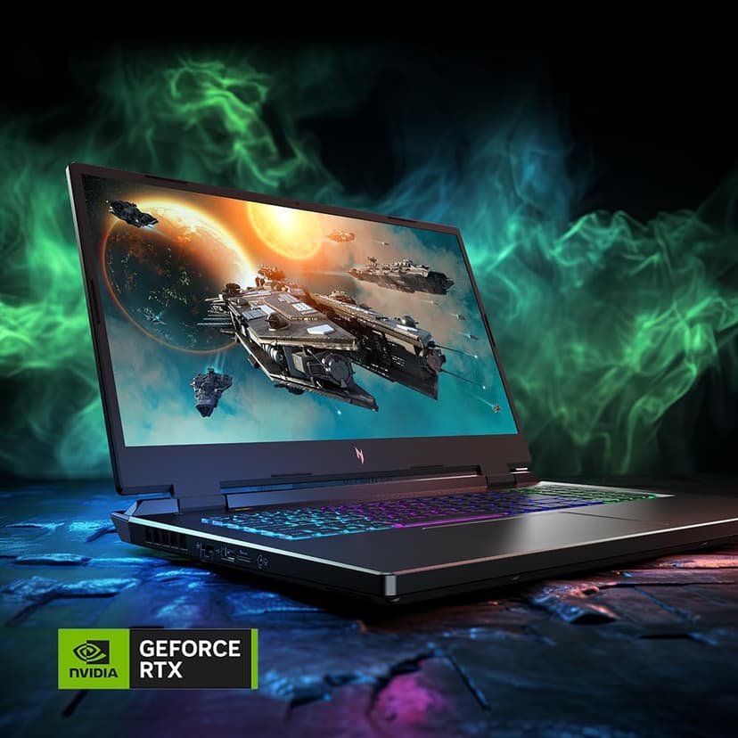 Acer Nitro 17 Gaming Laptop | AMD Ryzen 5 8645HS Hexa-Core AI Capable Processor | NVIDIA GeForce RTX 4050 Laptop GPU | 17.3" FHD IPS 165Hz Display | 16GB DDR5 | 512GB SSD | Wi-Fi 6E | AN17-42-R61S