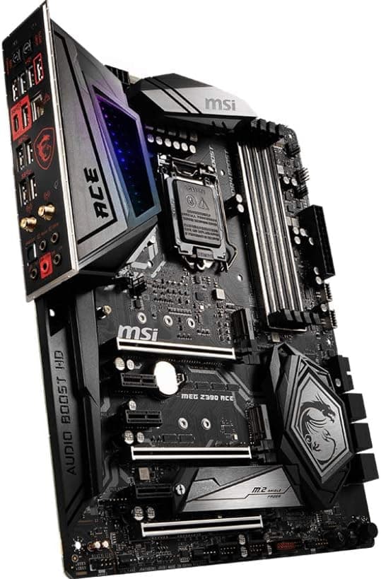 MSI MEG Z390 ACE LGA1151 (Intel 8th and 9th Gen) M.2 USB 3.1 Gen 2 DDR4 Wi-Fi SLI CFX ATX Z390 Gaming Motherboard