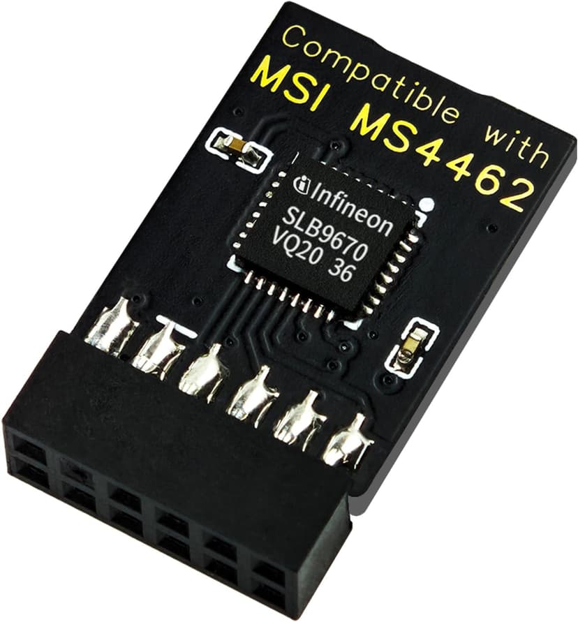 TPM 2.0 12Pin Module Chip for MSI Motherboards, Secure Boot and Data Protection for Windows 11/10