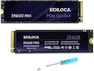 EN600 PRO SSD 256GB PCIe 3.0 Gen 3x4, NVMe M.2 2280, Up to 2800MB/s, Internal Solid State Drive, SLC Cache 3D NAND TLC, Graphene Cooling Sticker, Storage for PC, Desktop and Laptops