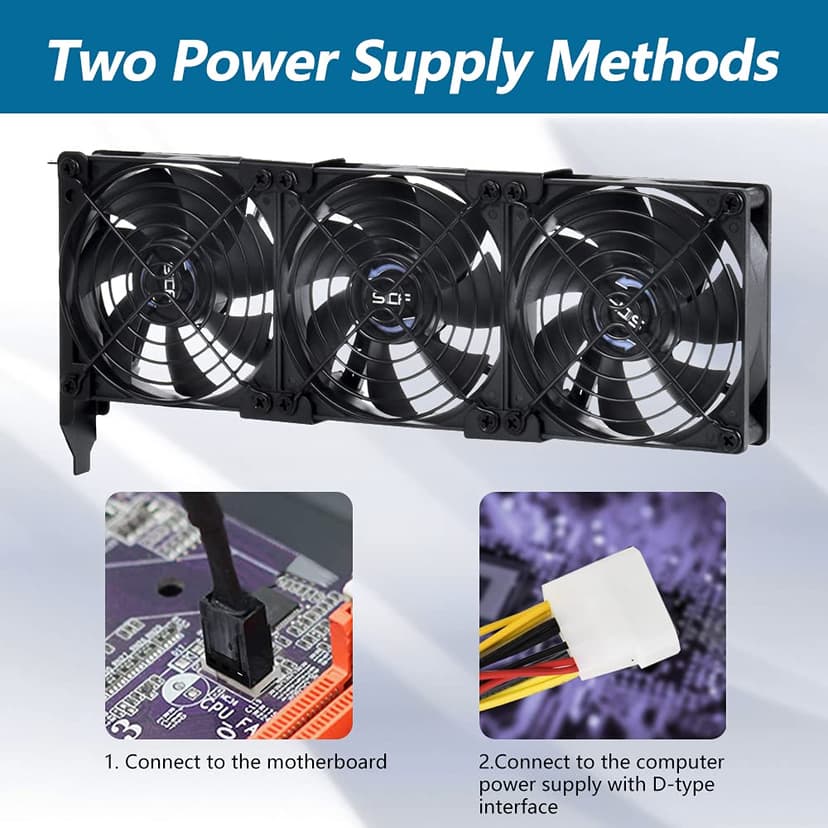 3x90mm 92mm Graphic Card Fans, Graphics Card Cooler, Video Card VGA Cooler, PCI Slot Fan GPU Cooler