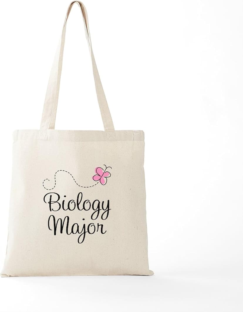 CafePress Cute Biology Major Tote Bag Natural Canvas Tote Bag, Reusable Shopping Bag