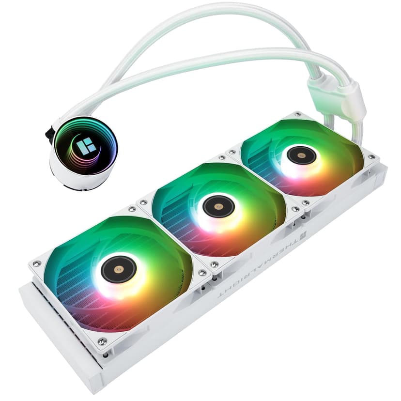 Thermalright Frozen Notte 360 White ARGB V2 Water Cooling CPU Cooler, 360 Specification CPU Liquid Cooler,3 PWM Fans, S-FDB Bearings, Suitable for AMD:AM4/AM5, Intel LGA 1851/1700/115X/1200/2011
