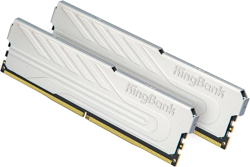 Computer Desktop Memory Ram DDR4 16GB(2x8GB) 3200MHZ CL16 1.35V XMP2.0 Overclocking with Heatsink for PC Gaming/Office/PS,Silver