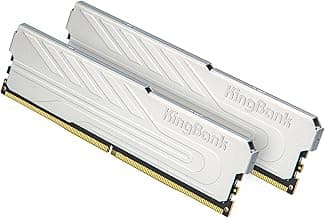 Computer Desktop Memory Ram DDR4 16GB(2x8GB) 3200MHZ CL16 1.35V XMP2.0 Overclocking with Heatsink for PC Gaming/Office/PS,Silver
