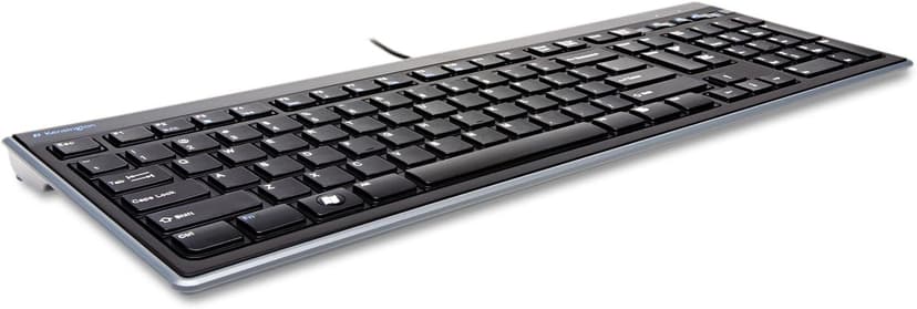 Kensington Slim Type Wired Keyboard (K72357USA),Black