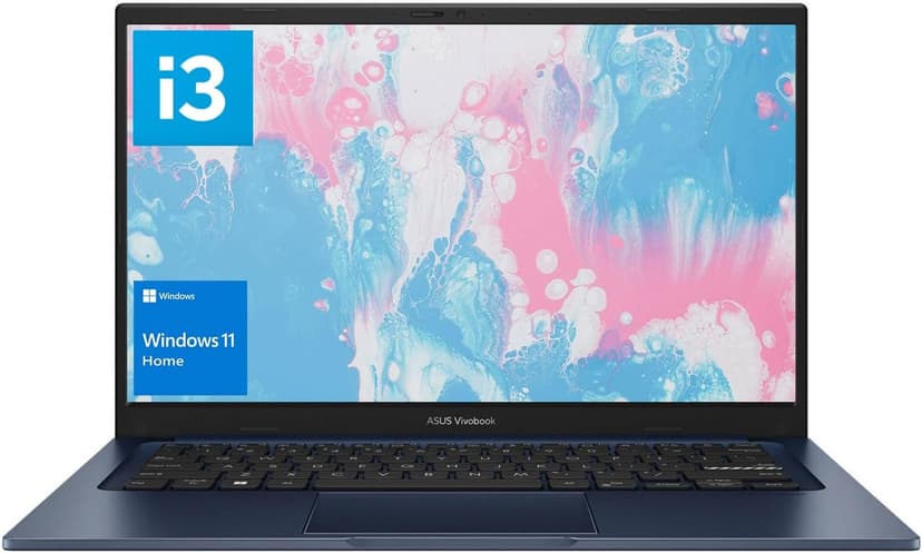 ASUS Vivobook Laptop, 14" FHD Display, i3-1215U, 24GB RAM, 1TB SSD, Wi-Fi 6, HDMI, Webcam, Touchpad, Windows 11 Home, Blue